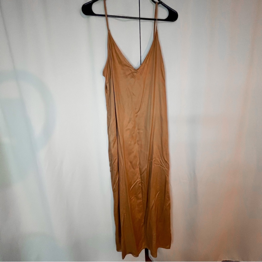 Old navy satin rust dress size medium